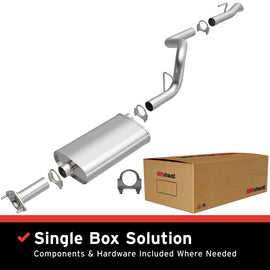 MagnaFlow BRE Exhaust Kit 96-01 Jeep Cherokee - full exhaust system displayed with box packaging, ideal for performance upgrades.