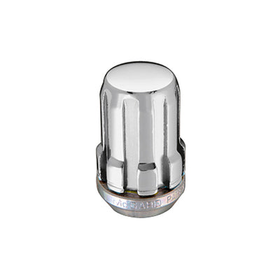 McGard SplineDrive Lug Nut (Cone Seat) M12X1.5 / 1.24in. Length (4-Pack) - Chrome. High performance auto parts from DTX Performance.