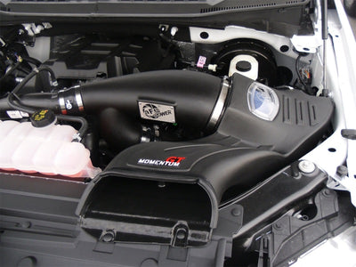 aFe Momentum GT Pro 5R Intake System 2016 Ford F-150 EcoBoost V6-2.7L/3.5L (tt) installed engine view