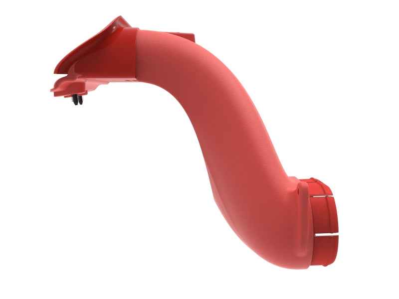 aFe Rapid Induction Dynamic Air Scoop 2021+ Ford F-150V6/V8 - Red shown in performance car upgrade collection.