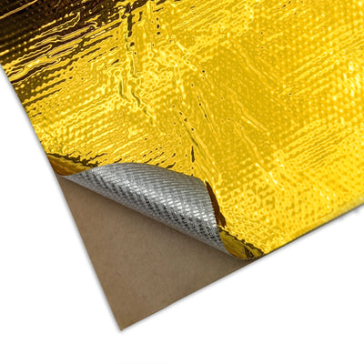 DEI Reflect-A-GOLD 12in x 24in Sheet heat shield, ideal for performance car parts, performance upgrades, and high performance auto parts.