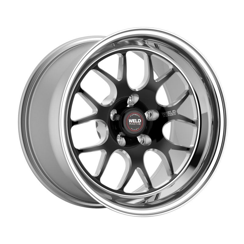 Weld S77 15x9 / 5x120.65 / 6.5 BS / 3.18 HB - Black Center - Polished Shell - Non-BL Wheel