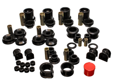 Energy Suspension 90-96 Nissan 300ZX Black Hyper-Flex Master Bushing Set for performance upgrades in racing suspension
