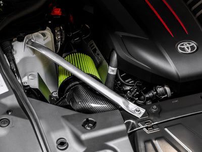 AWE Tuning 2020+ Toyota GR Supra S-FLO Carbon Intake in engine bay, DTX Performance high performance car parts
