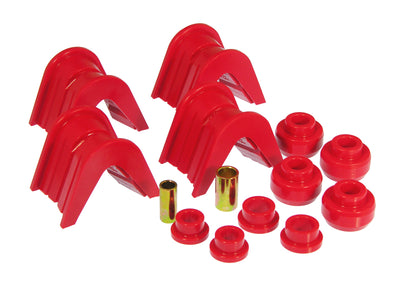 Prothane 66-79 Ford Trucks 14-Piece Bushing Set - 7deg Offset - Red, performance car parts by DTX Performance
