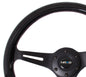 NRG Classic Wood Grain Steering Wheel (350mm) Black Paint Grip w/Black 3-Spoke Center - DTX Performance tuning upgrades