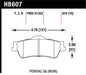 Hawk 08-09 Pontiac G8 3.6 Base/6.0 HPS Street Rear Brake Pads