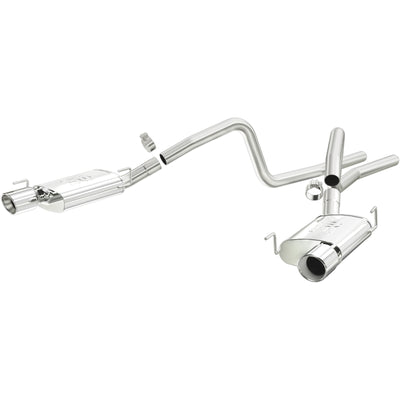 MagnaFlow Sys C/B 05-09 Ford Mustang GT 4.6L V8 exhaust system for performance car parts and racing upgrades.