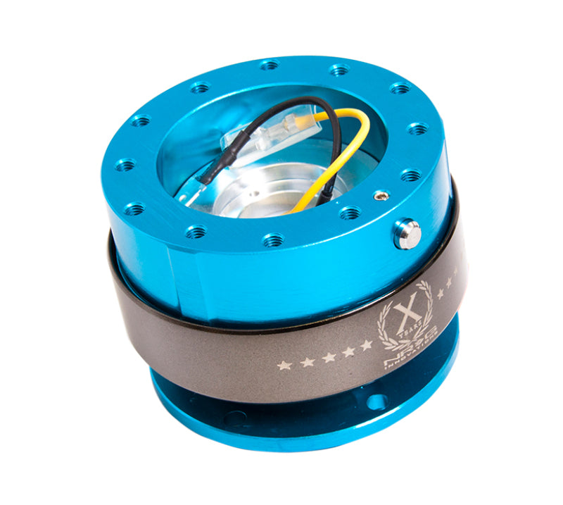 NRG Quick Release Gen 2.0 - New Blue Body / Titanium Chrome Ring - Performance car parts, DTX Performance, high performance auto parts