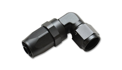 Vibrant 90 Degree Elbow Forged Hose End Fitting Hose Size -8AN, ideal for performance car parts and aftermarket upgrades from DTX Performance.