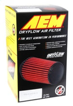 Load image into Gallery viewer, AEM 3.25 in DRY Flow Short Neck 9 in Element Filter, ideal for high performance car tuning and veteran owned performance shop upgrades.
