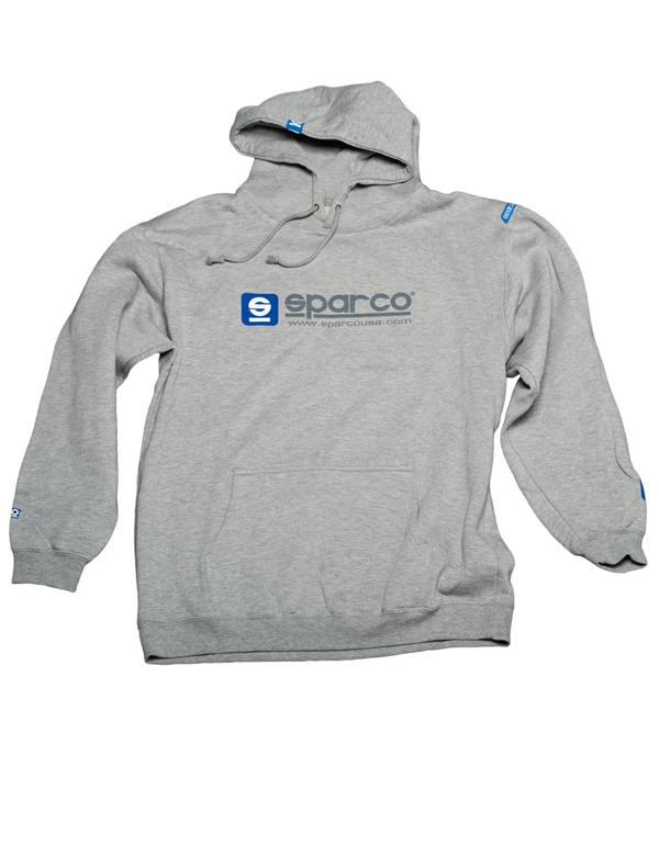 Sparco Sweatshirt Hooded WWW Grey Xlrg from a veteran owned performance shop, ideal for high performance auto parts enthusiasts.
