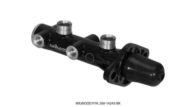 Wilwood Tandem Remote Master Cylinder - 1in Bore Black for performance upgrades and high performance brakes by DTX Performance.