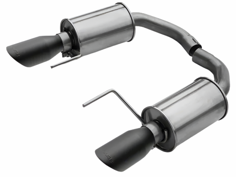 Roush 15-26 Mustang V6 / EcoBoost Black Tip Axle Back Exhaust
