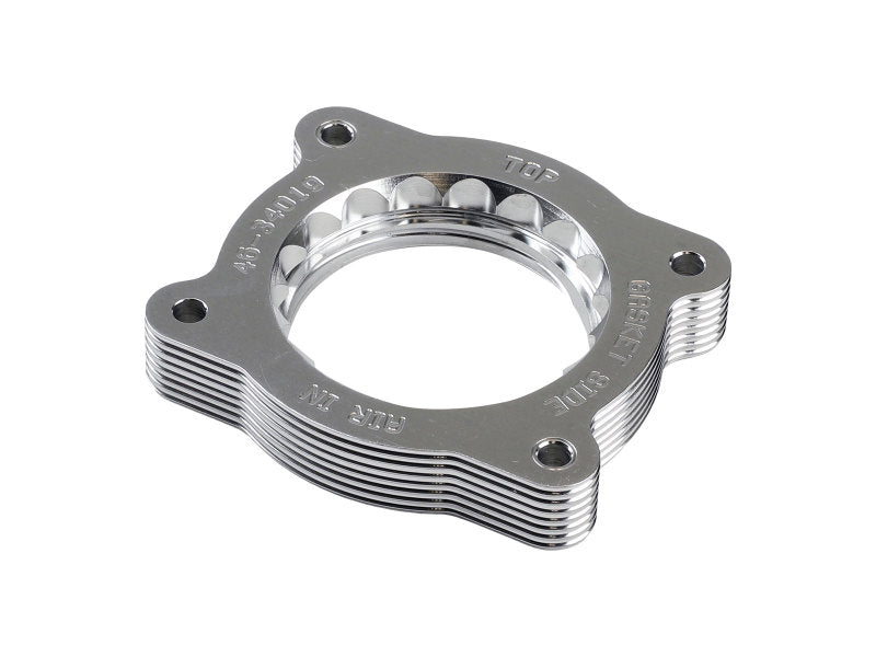 aFe 07-13 Chevrolet Silverado 1500/GMC Sierra 1500 Silver Bullet Throttle Body Spacer - Silver - DTX Performance