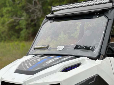 Seizmik 16-23 Polaris General 1000 /4/XP Pro-fit Windshield Flip Up Vented with ergonomic handle and single point release.