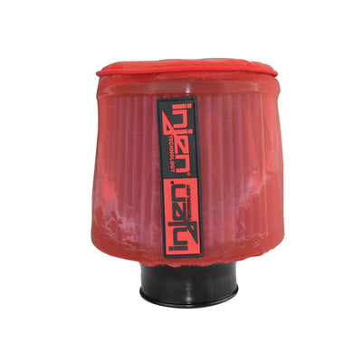 Injen Red Water Repellant Pre-Filter fits X-1015 X-1018 6.75in Base/5in Tall/5in Top for high performance car parts by DTX Performance.