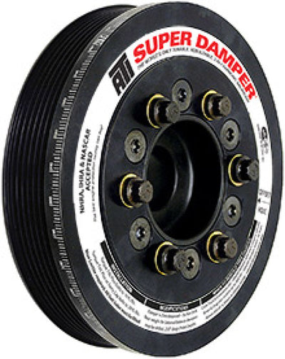 ATI Damper - 8.12in - Alum - 6/10 Grv - Ford GT 500 - 5.4 / 5.8 - 07-14 - 15 Percent OD Size, high performance car part