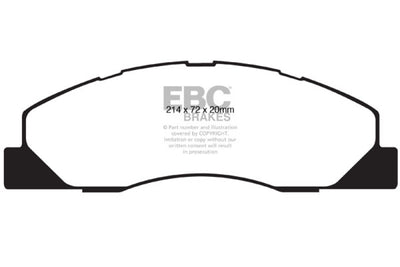 EBC 09-11 Dodge Ram 2500 Pick-up 5.7 brake pads, high performance car parts, DTX Performance tuning upgrades, veteran owned performance shop