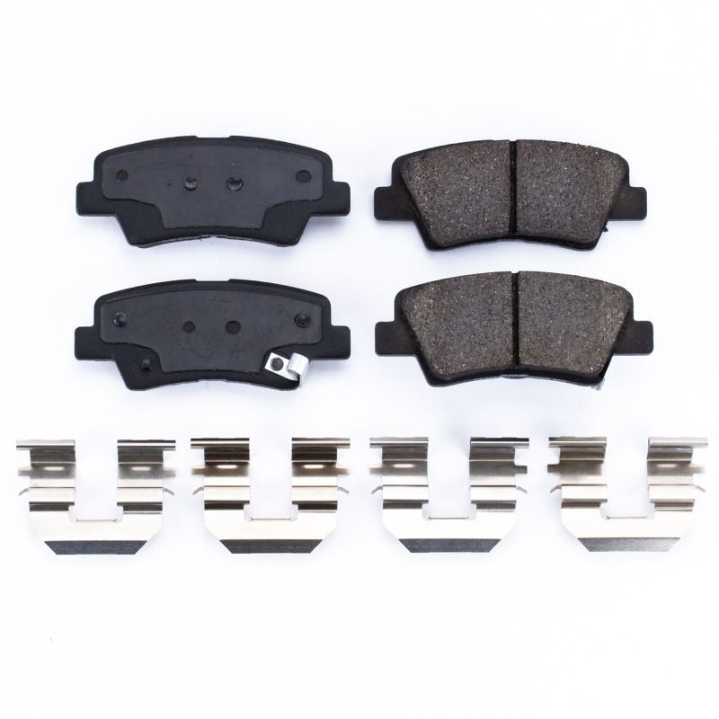 Power Stop 09-11 Hyundai Azera Rear Z17 Evolution Ceramic Brake Pads w/Hardware - DTX Performance