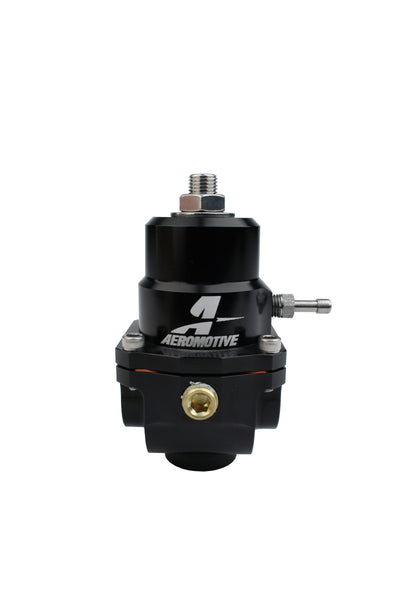 Aeromotive Adjustable Regulator - 35-75PSI - .188 Valve - (2) -08 Inlets/-08 Return for performance car tuning