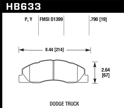 Hawk Super Duty Street Brake Pads for Dodge Truck, performance car parts by veteran owned DTX Performance, ideal for brake upgrades