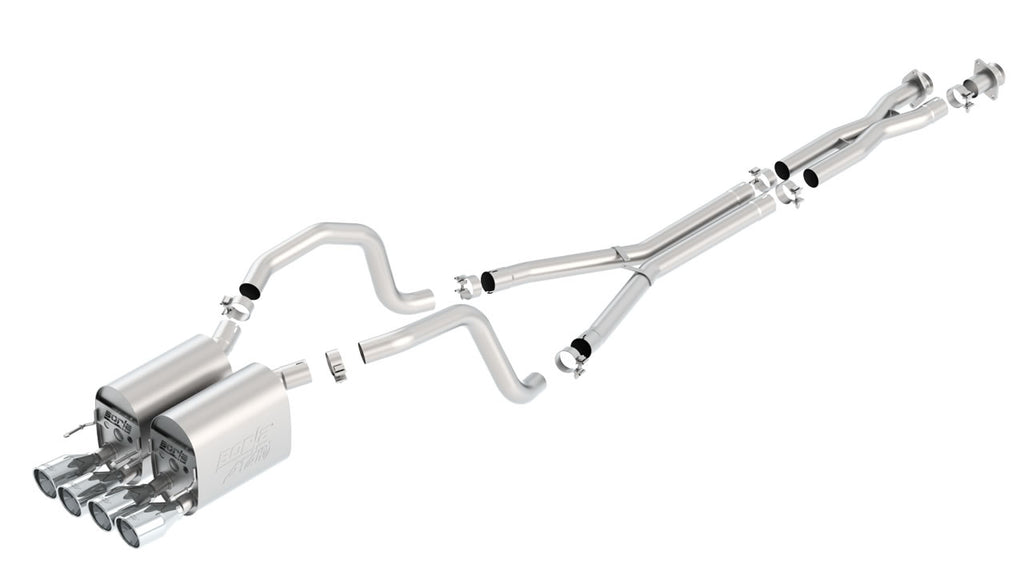 Borla 05-08 Chevrolet Corvette Coupe/Convertible 2dr 6.2L 8cyl AT/MT 6spd ATAK SS Catback Exhaust - DTX Performance