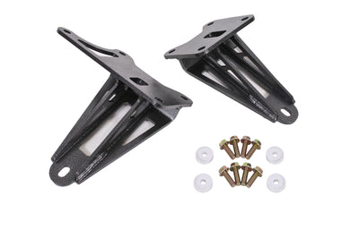 BMR 11-17 S197 Mustang Motor Mount Brackets - Black Hammertone, high performance car parts, DTX Performance