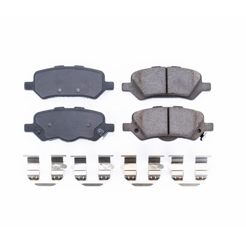 Power Stop 09-16 Toyota Venza Rear Z17 Evolution Ceramic Brake Pads w/Hardware - DTX Performance