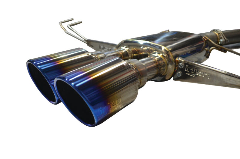 Injen 17-19 Honda Civic Type-R 3in SS Cat-Back Exhaust w/ Dual Burnt Titanium Tips - DTX Performance