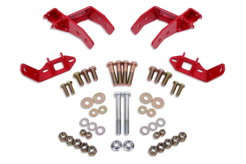 BMR 78-87 G-Body Coilover Conversion Kit Rear Non-adj Shock Mount w/o CAB - Red - DTX Performance