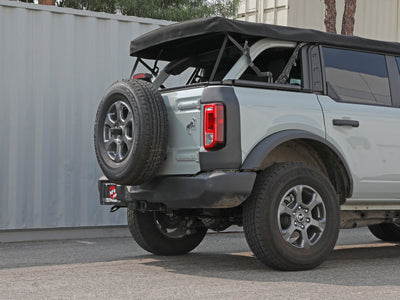 aFe Apollo GT Series 3in 409SS Cat-Back Ford Bronco 2021 L4 2.3L/V6 2.7L - Polished installed on vehicle