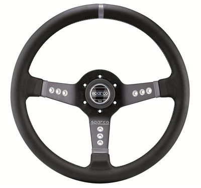 Sparco Steering Wheel L777 Leather Black for high performance car parts at DTX Performance. Ideal for performance car tuning upgrades.