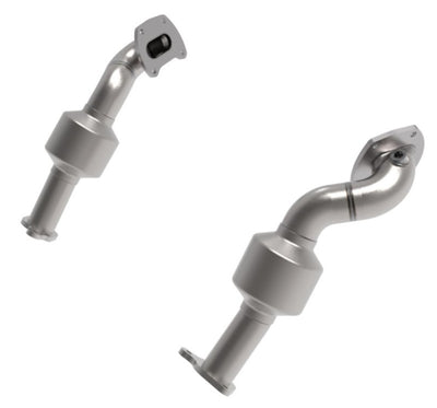 aFe Twisted Steel Down Pipe 409SS w/ Cat for 16-17 Toyota Tacoma V6-3.5L performance exhaust system part