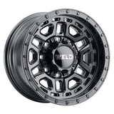 Weld Off-Road Crux 20x12in / 5x127 BP / ET -44 / 87.1mm Bore - Satin Black Wheel