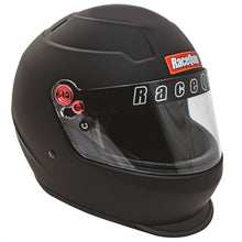Load image into Gallery viewer, Racequip Flat Black PRO20 SA2020 Medium helmet for performance car tuning by DTX Performance, ideal for racing suspension upgrades.