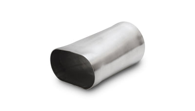 Vibrant 3.5in oval (Nominal) x 3.5in Round Transiton adapter T304 SS 6in long for DTX Performance exhaust systems and car parts