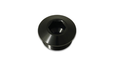 Vibrant Aluminum 34AN ORB Low Profile Port Plug - Anodized Black, DTX Performance, veteran owned performance shop, high performance auto parts