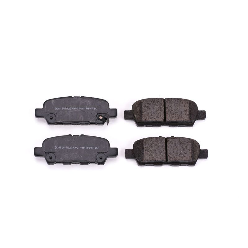 Power Stop 11-12 Infiniti EX35 Rear Z16 Evolution Ceramic Brake Pads - DTX Performance