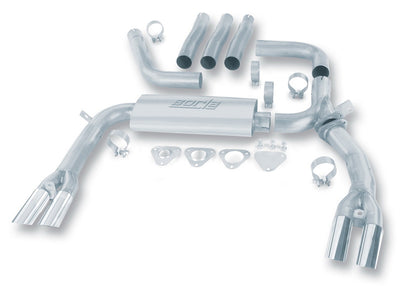 Borla 84-92 Chevrolet Camaro / Pontiac Trans Am 5.0L/5.7L V8 3in Adj SS Cat-Back Exhaust w/ Adapters for performance car upgrades