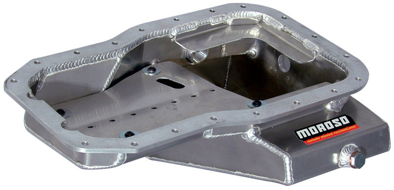 Moroso Toyota 3SGT 2.0L Turbo/5SFE Non Turbo Road Race Baffled Wet Sump 6.25qt 7-9/16in Alum Oil Pan - DTX Performance