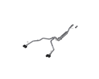 MBRP 2021+ Chevy Tahoe / GMC Yukon T304 SS 3in Cat-Back Dual Split Exhaust w/ Quad Carbon Fiber Tips for performance car upgrades