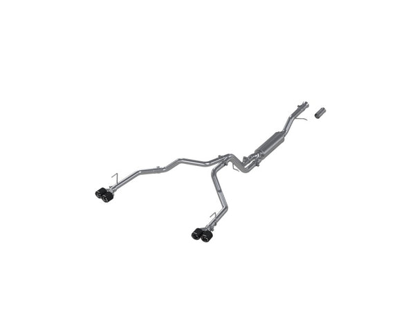 MBRP 2021+ Chevy Tahoe / GMC Yukon T304 SS 3in Cat-Back Dual Split Exhaust w/ Quad Carbon Fiber Tips for performance car upgrades