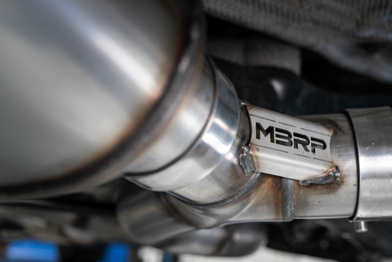 MBRP 15-18 Audi S3 SS 3in Quad Split Rear Exit w/ Carbon Fiber Tips - T304 exhaust system