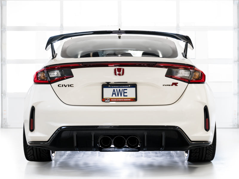 AWE Tuning 2023 Honda Civic Type R FL5 Touring Edition Exhaust w/ Triple Diamond Black Tips - DTX Performance