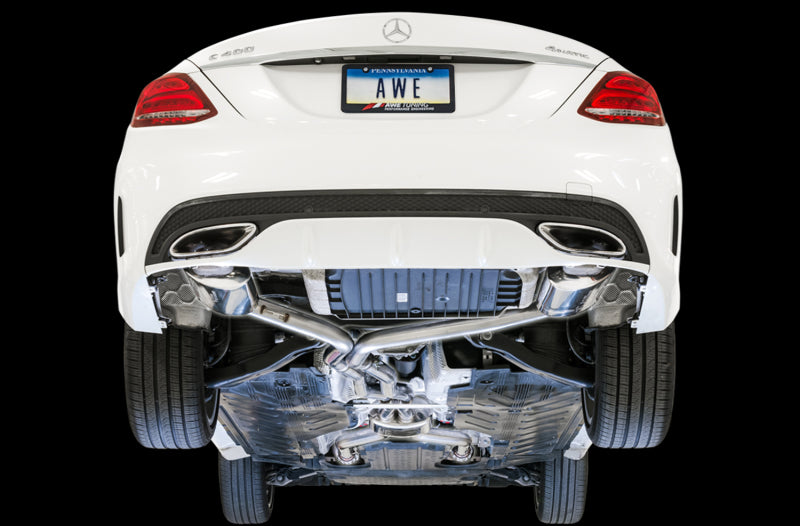 AWE Tuning Mercedes-Benz W205 C450 AMG / C400 Touring Edition Exhaust - DTX Performance