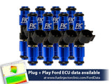 1650cc (160 lbs/hr at 43.5 PSI fuel pressure) FIC Fuel Injector Clinic Injector Set for Mustang GT (2005-2016 )/GT350 (2015-2016)/ Boss 302 (2012-2013)/Cobra (1999-2004)  (High-Z)