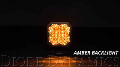 Diode Dynamics Stage Series C1 LED Pod Pro - Yellow Flood Standard ABL, performance car parts