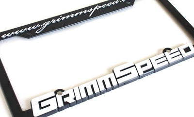 GrimmSpeed License Plate Frame (Pair) - Performance car parts from DTX Performance Shop. Veteran owned, perfect for performance upgrades.