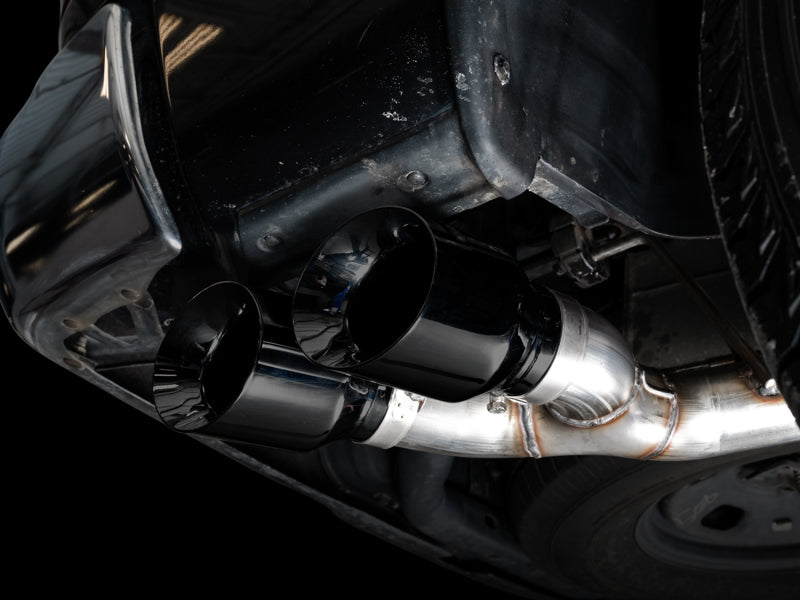 AWE Tuning 09-18 RAM 1500 5.7L (w/o Cutout) 0FG Single Side Exit Cat-Back Exhaust - Diamond Blk Tips - DTX Performance